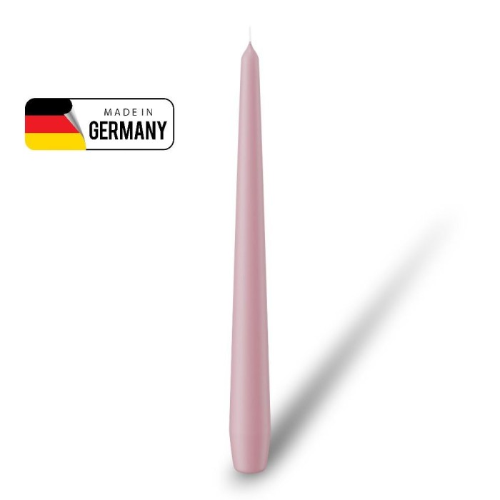 CANDELA CONICA 25X2.5 OLD PINK